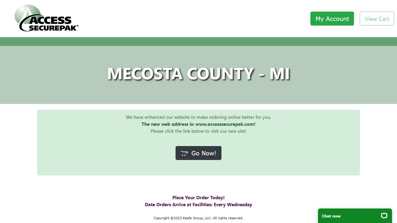 Access Securepak - Mecosta County Jail Package Program - MI - Welcome